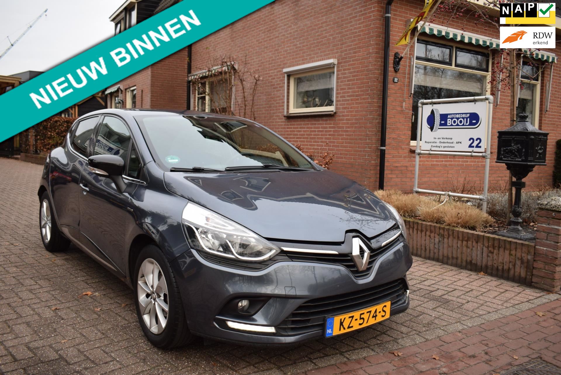 Dubbelzinnig stereo Sinis Renault Clio - 0.9 TCe Limited/ 5 DRS/ CRUISE/ NAVI/ AIRCO/ NL- AUTO NAP/  BLUETOOTH/ PDC/ LMW 16 INCH/ ELEKTR PAKKET Benzine uit 2017 -  www.autobedrijfbooij.nl