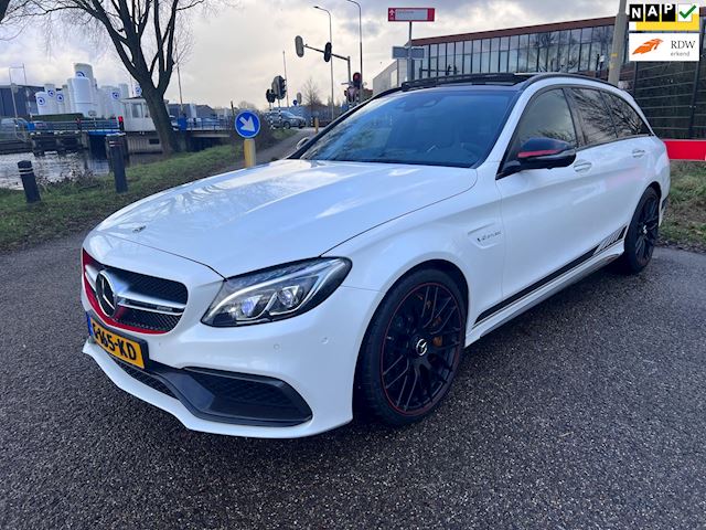 Mercedes-Benz C-klasse Estate C63 S AMG Edition 1 Ceramic schaalstoelen 360cam Carbon C63s