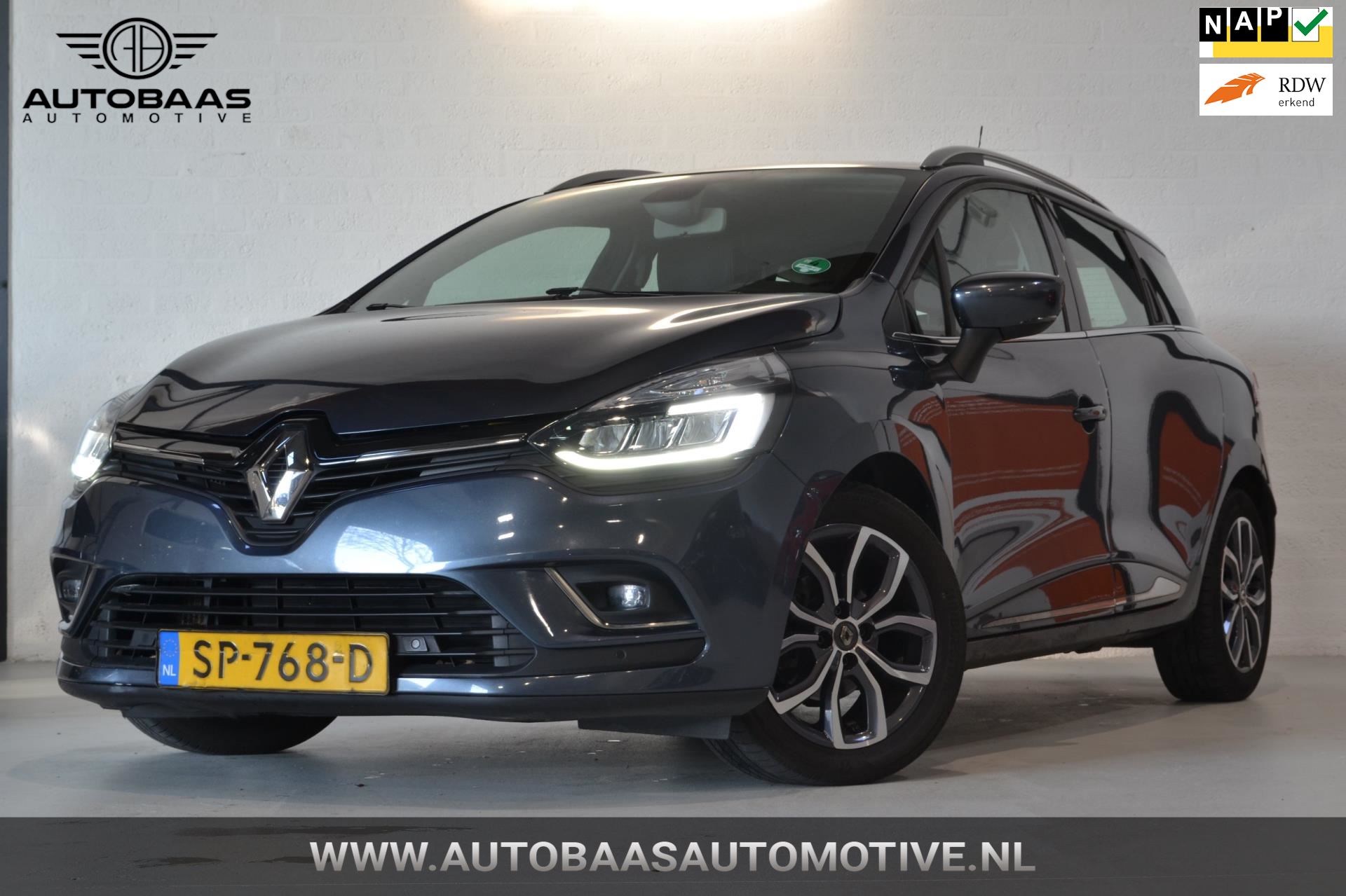 Renault Clio Estate - 1.2 TCe Intens AUTOMAAT | NL- AUTO NAP | CAMERA | NAVI | CLIMATE CONTROL | 1/ 2 LEDER | 1EIG | BTW | Benzine uit 2018 www.autobaasautomotive.nl