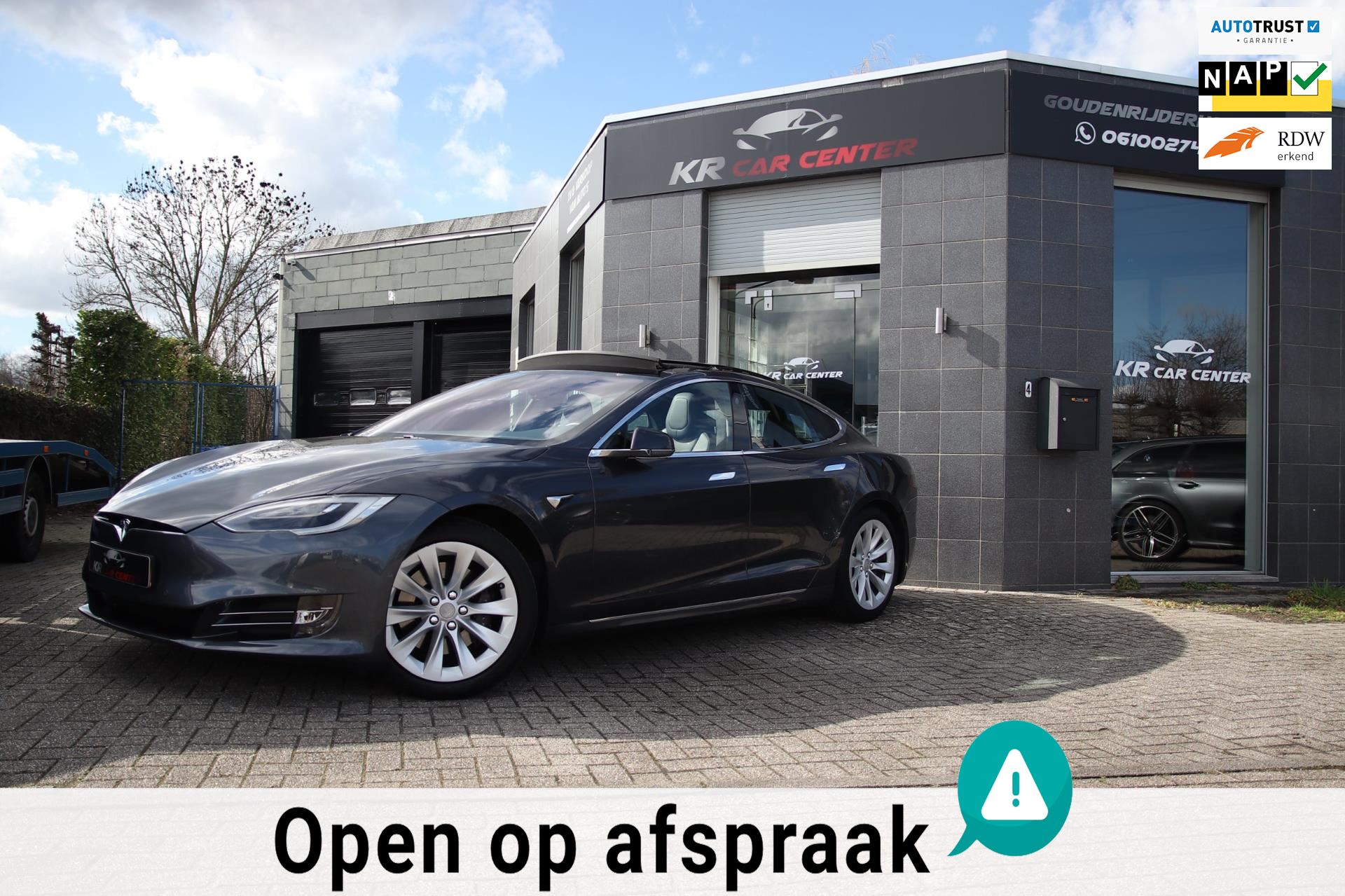 Tesla Model S - Range LUCHTVERING- AUTOPILOT 2.5- BTW Elektrisch uit 2018 - www.krcarcenter.nl