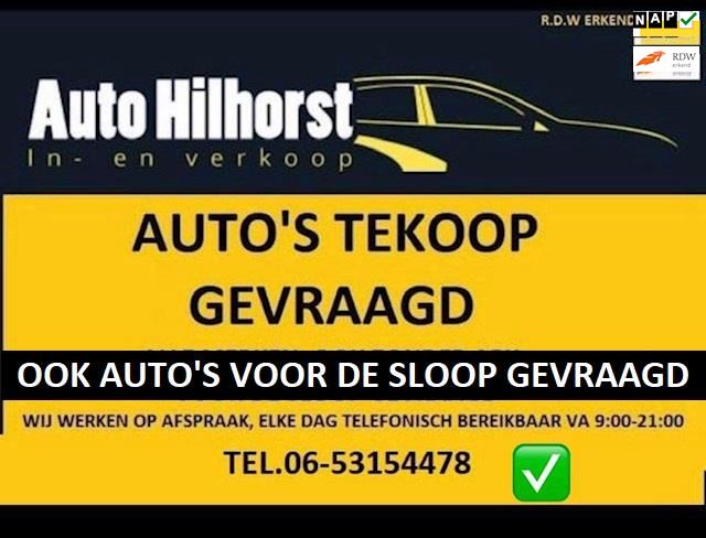 Uitrusten pen plak Renault Clio - -WIJ ZOEKEN AUTO'S / ELKE DAG TELEFONISCH BEREIKBAAR VA  9:00- 2100 TEL.06- 53154478 Benzine uit 2003 - www.autohilhorst.nl
