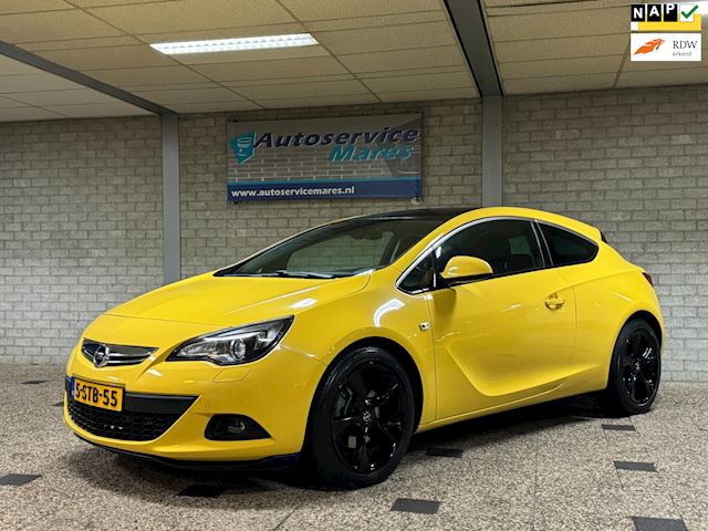 Opel Astra GTC 1.4 Turbo Sport, leder, navi, cruise, stoelverw, PDC, Xenon trekhaak, 19 inch LM