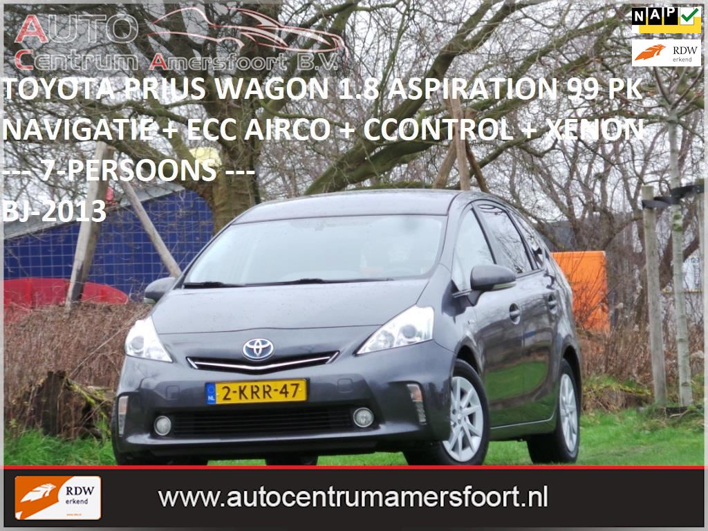 Toyota Prius - 1.8 Aspiration ( 7- PERSOONS + INRUIL MOGELIJK ) uit 2013 www.autocentrumamersfoort.nl